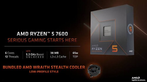 Combo gaming amd ryzen 7600 - amd,