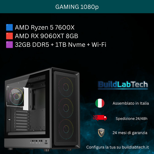 Gaming ryzen 7600x - pc,
